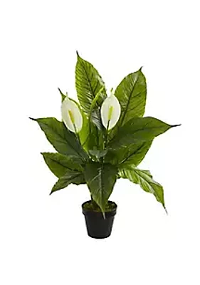 Nearly Natural 26-Inch Spathiphyllum Artificial Plant (Real Touch)