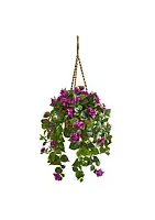 Nearly Natural Bougainvillea Artificial Plant in Basket