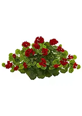 Nearly Natural 24-Inch Geranium Artificial Ledge Plant