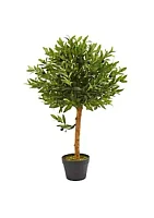 Nearly Natural -Inch Olive Topiary Artificial Tree UV Resistant (Indoor/Outdoor