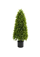 Nearly Natural -Foot Eucalyptus Topiary Artificial Tree (Indoor/Outdoor