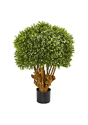 Nearly Natural 3-Foot Boxwood Artificial Topiary Tree