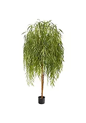 Nearly Natural 7-Foot Willow Artificial Tree