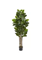 Nearly Natural 58-Inch Rubber Leaf Artificial Tree