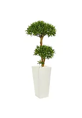 R&M Richards Petite 50-Inch Bonsai Styled Podocarpus Artificial Tree in Tower Planter