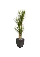 Nearly Natural 63-Inch Yucca Artificial Tree in Black Planter