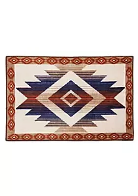 Paseo Road by HiEnd Accents Aztec Blue & Terracotta Rug