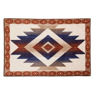 Aztec Blue & Terracotta Rug