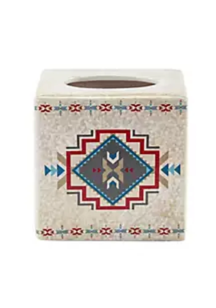 Paseo Road by HiEnd Accents Spirit Valley Ceramic Tissue Box Cover