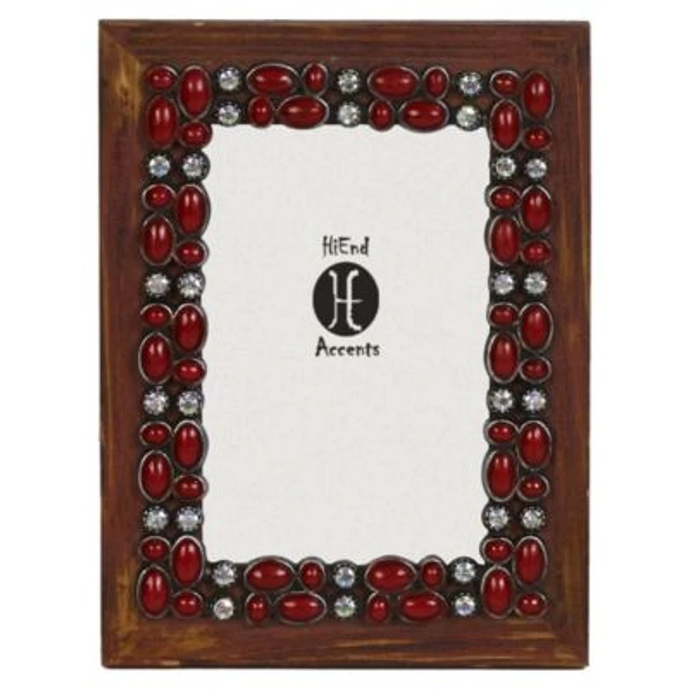 Red Stone Wooden Picture Frame