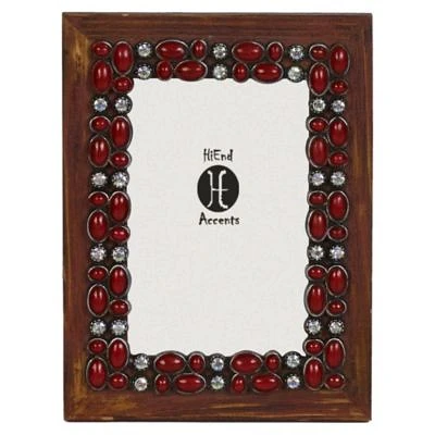 Red Stone Wooden Picture Frame