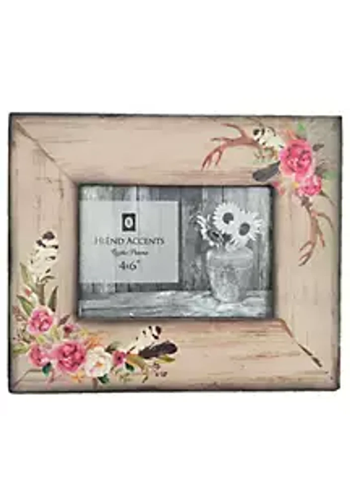 Paseo Road by HiEnd Accents Rose Antler Picture Frame