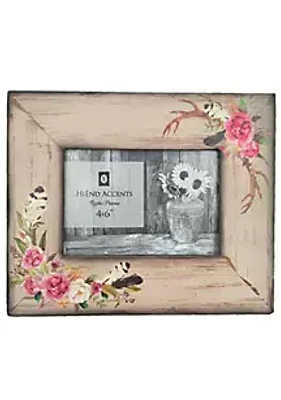 Paseo Road by HiEnd Accents Rose Antler Picture Frame