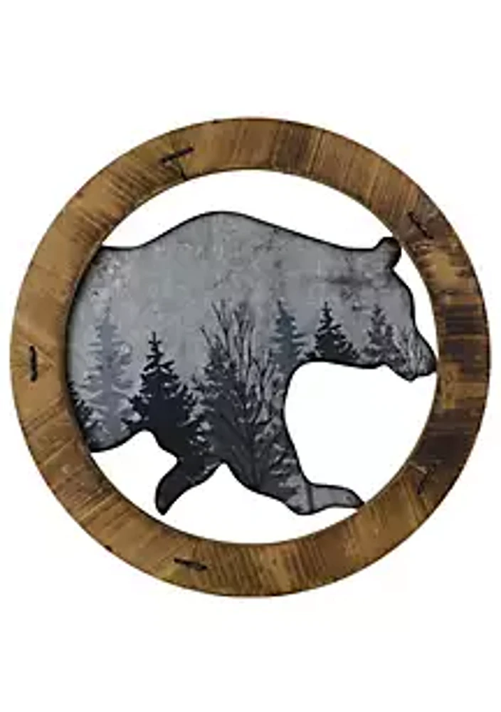 Paseo Road by HiEnd Accents Round Bear Wall Art