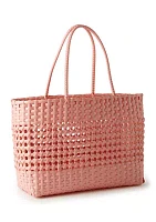 Woven Solid Color Beach Bag