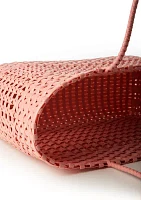 Woven Solid Color Beach Bag