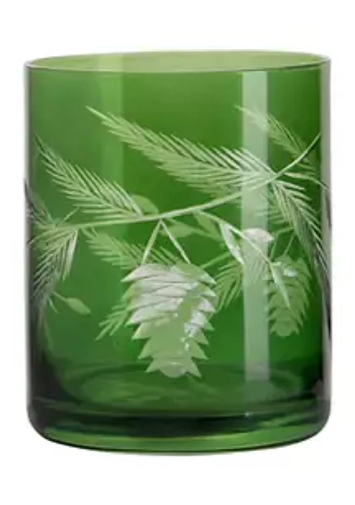Biltmore® Holiday Etched Double Old Fashioned Glass