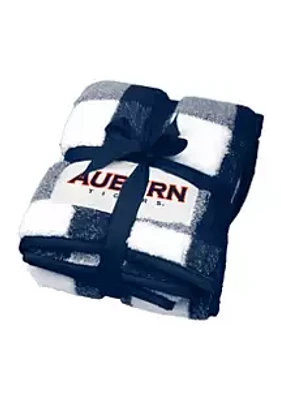 Logo NCAA Auburn Tigers Buffalo Check Blanket