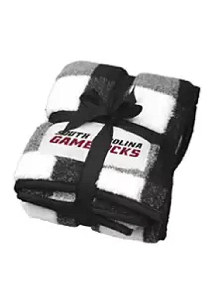 Logo NCAA South Carolina Gamecocks Buffalo Check Blanket