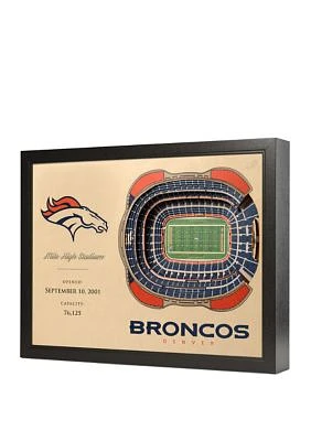 YouTheFan NFL Denver Broncos 25-Layer StadiumViews 3D Wall Art - Mile High Stadium