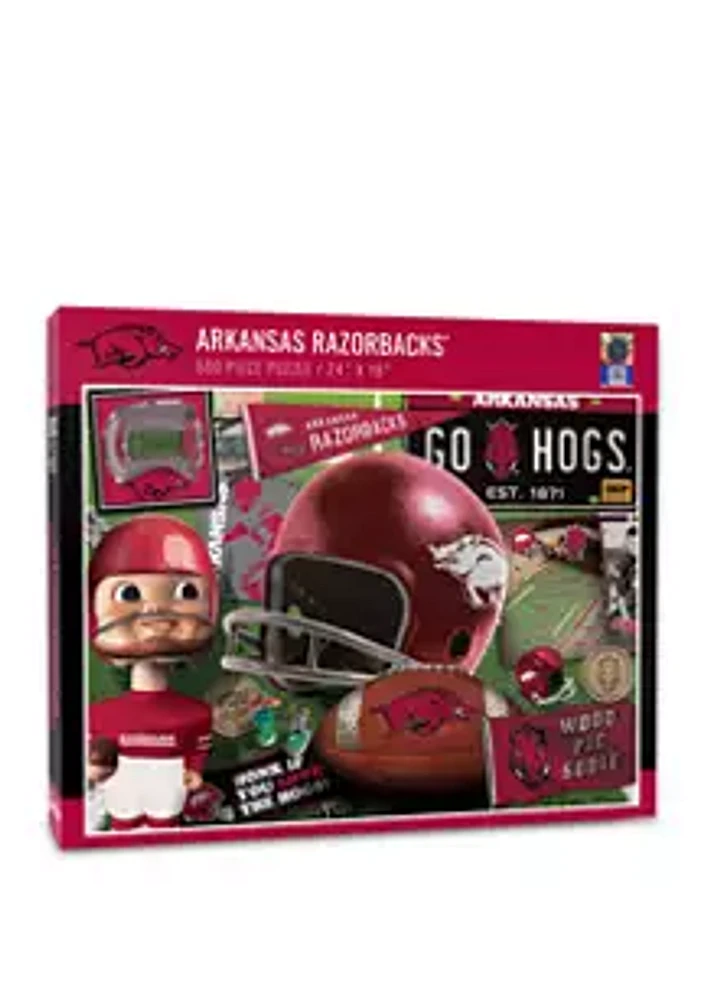 YouTheFan YouTheFan NCAA Arkansas Razorbacks Retro Series 500pc Puzzle