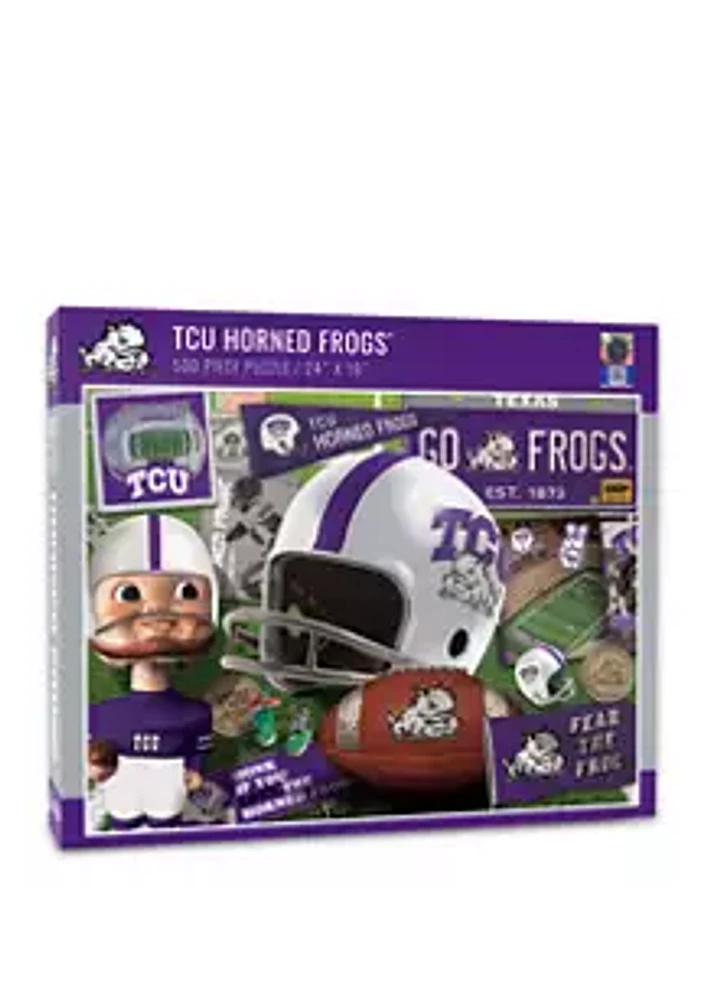 YouTheFan YouTheFan NCAA TCU Horned Frogs Retro Series 500pc Puzzle