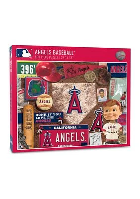 YouTheFan MLB Los Angeles Angels Retro Series 500pc Puzzle