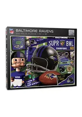 YouTheFan YouTheFan NFL Baltimore Ravens Retro Series 500pc Puzzle