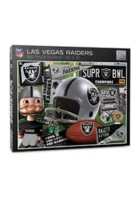 YouTheFan Oakland Raiders YouTheFan NFL Las Vegas Raiders Retro Series 500pc Puzzle