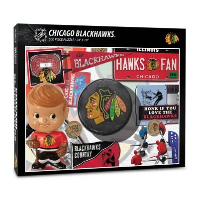 YouTheFan NHL Chicago Blackhawks Retro Series 500pc Puzzle