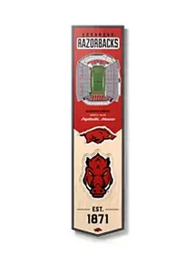 YouTheFan YouTheFan NCAA Arkansas Razorbacks 3D Stadium 8x32 Banner - Sun Devil Football Stadium