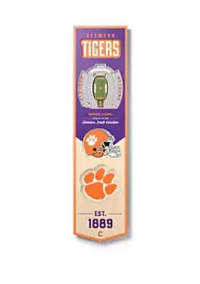 YouTheFan YouTheFan NCAA Clemson Tigers 3D Stadium 8x32 Banner - Memorial Stadium