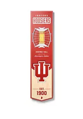 YouTheFan YouTheFan NCAA Indiana Hoosiers 3D Stadium 8x32 Banner - Assembly Hall