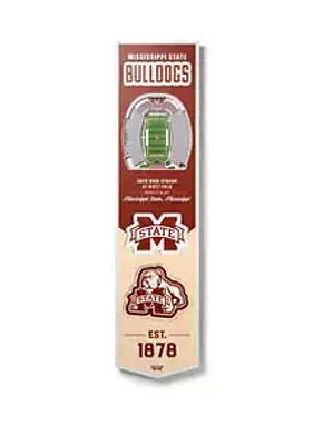 YouTheFan YouTheFan NCAA Mississippi State Bulldogs 3D Stadium 8x32 Banner - Davis Wade Stadium at Scott Field