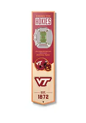 YouTheFan YouTheFan NCAA Virginia Tech Hokies 3D Stadium 8x32 Banner - Lane Stadium Worsham Field