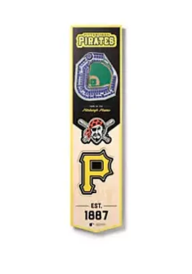 YouTheFan YouTheFan MLB Pittsburgh Pirates 3D Stadium 8x32 Banner - PNC Park