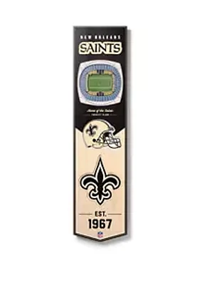 YouTheFan YouTheFan NFL New Orleans Saints 3D Stadium 8x32 Banner - Benz Superdome