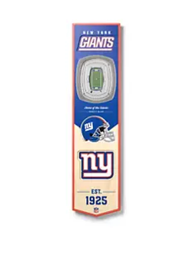 YouTheFan YouTheFan NFL New York Giants 3D Stadium 8x32 Banner - MetLife Stadium