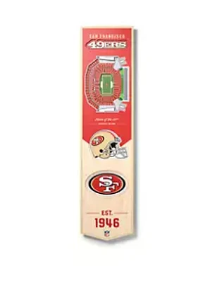 YouTheFan YouTheFan NFL San Francisco 49ers 3D Stadium 8x32 Banner - Levi's Stadium