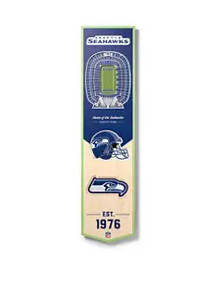 YouTheFan YouTheFan NFL Seattle Seahawks 3D Stadium 8x32 Banner - CenturyLink Field