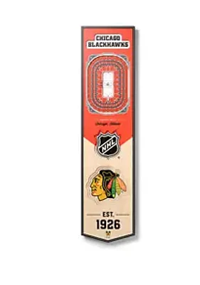 YouTheFan YouTheFan NHL Chicago Blackhawks 3D Stadium 8x32 Banner - United Center