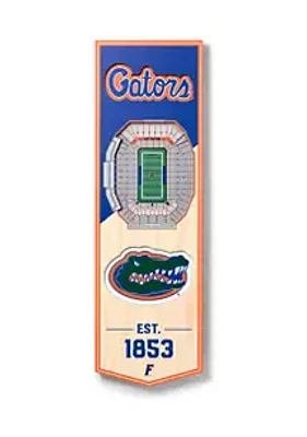 YouTheFan YouTheFan NCAA Florida Gators 3D Stadium 6x19 Banner - Ben Hill Griffin Stadium