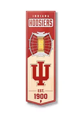 YouTheFan YouTheFan NCAA Indiana Hoosiers 3D Stadium 6x19 Banner - Assembly Hall