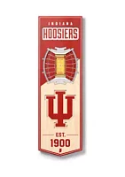 YouTheFan YouTheFan NCAA Indiana Hoosiers 3D Stadium 6x19 Banner - Assembly Hall