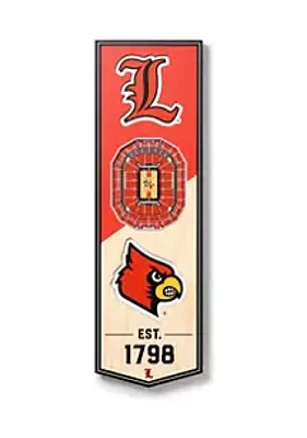 YouTheFan YouTheFan NCAA Louisville Cardinals 3D Stadium 6x19 Banner - KFC Yum! Center