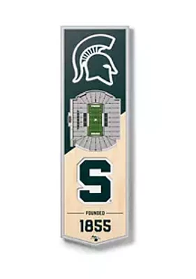 YouTheFan YouTheFan NCAA Michigan State Spartans 3D Stadium 6x19 Banner -  Spartan Stadium