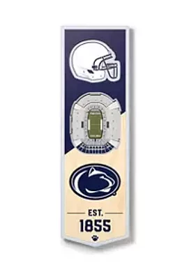 YouTheFan YouTheFan NCAA Penn State Nittany Lions 3D Stadium 6x19 Banner - Beaver Stadium