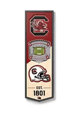 YouTheFan YouTheFan NCAA South Carolina Gamecocks 3D Stadium 6x19 Banner - Brice Stadium