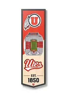 YouTheFan YouTheFan NCAA Utah Utes 3D Stadium 6x19 Banner - Eccles Stadium