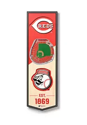 YouTheFan YouTheFan MLB Cincinnati Reds 3D Stadium 6x19 Banner - Great American Ball Park